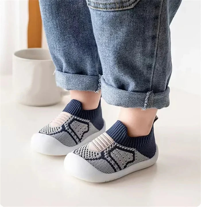 Antislip Babyschoensokken met TPR Zool Katoenen Bovenwerk voor Wandelende Peuters Eerste Stapjes Indoor