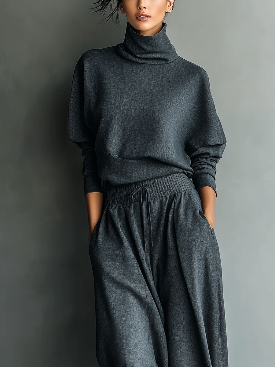 Dames Brei-ensemble Comfortabele Wijde Broek