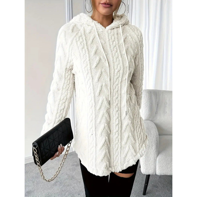 Dames Hoodie Gebreid Met Structuur Trendy Look