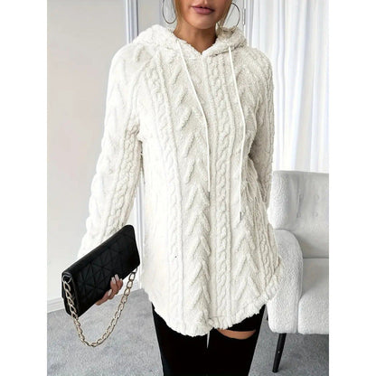 Dames Hoodie Gebreid Met Structuur Trendy Look