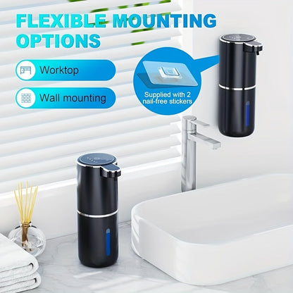 Automatische Zeepdispenser Sensor 380ml Kunststof Wit Badkamer Keuken Wandmontage Schuimdispenser USB Oplaadbaar