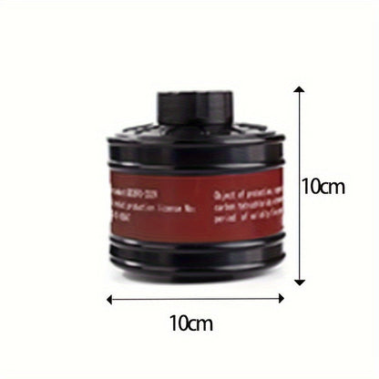 Volgelaatsgasmasker met 40mm Actief Koolfilter voor Optimale Bescherming tegen Chemische Stoffen en Stof