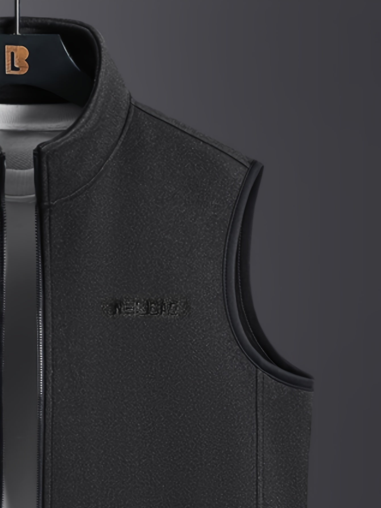 Lichte Pile Gilet met Opstaande Kraag