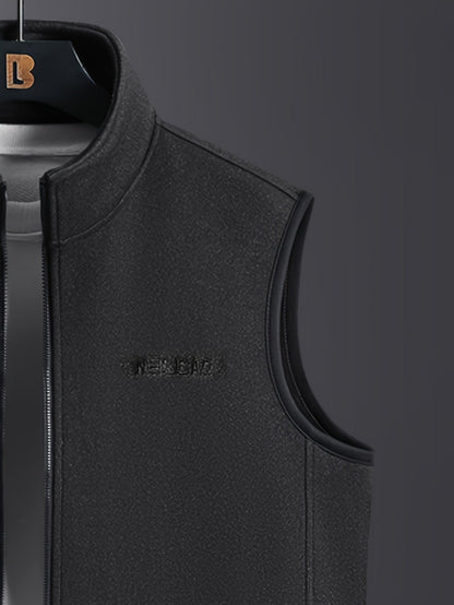 Lichte Pile Gilet met Opstaande Kraag