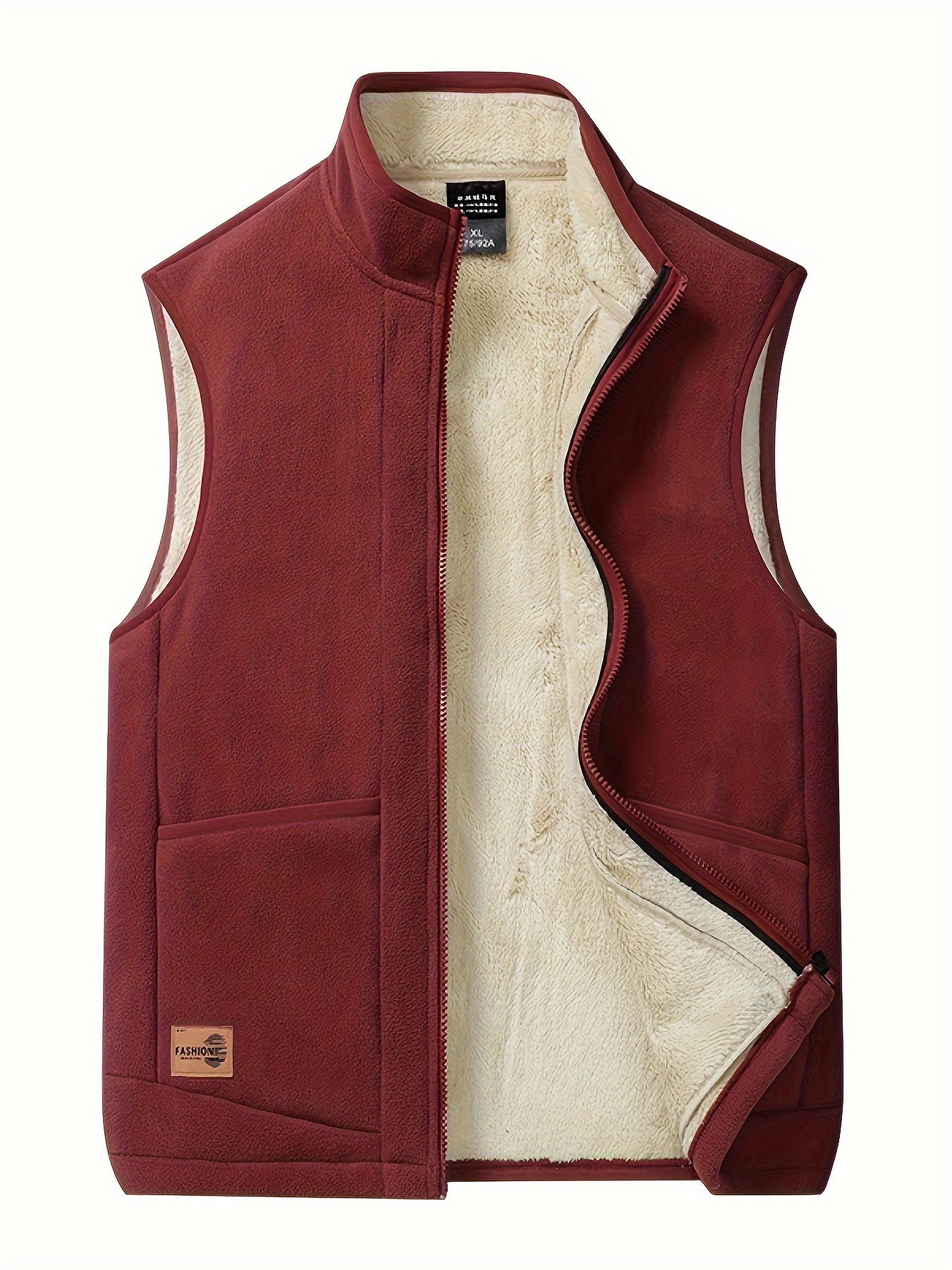 Donzen Gilet met Rits van Pile