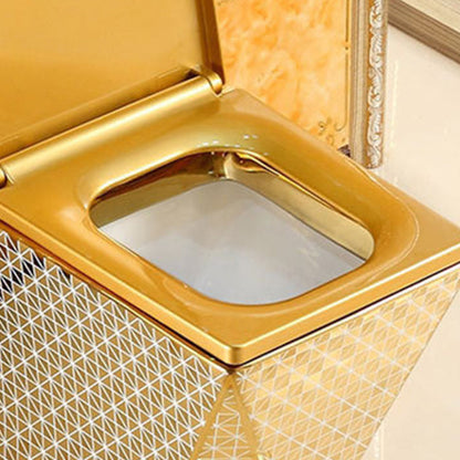 Eendelig Staand Toilet Goudkleurig Keramisch Closet voor Moderne Badkamers