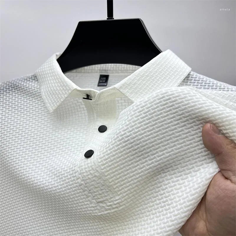 Heren Poloshirt Wit Zwart van Hoge Kwaliteit
