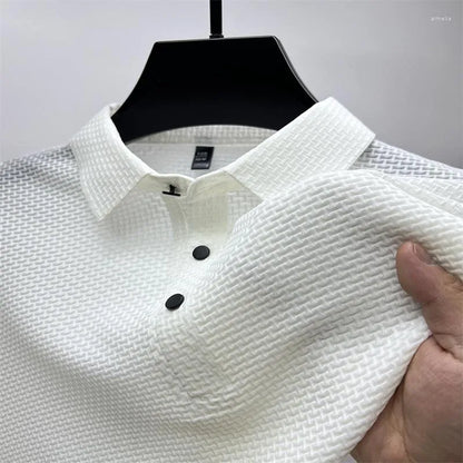 Heren Poloshirt Wit Zwart van Hoge Kwaliteit