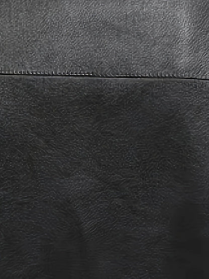 Leren Jas Elegant Zwarte Heren