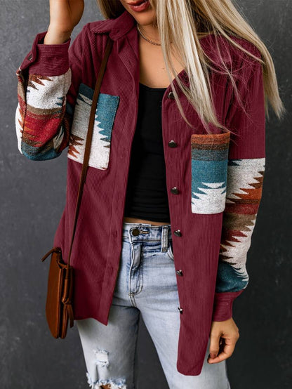 Boho Jas Zachte Print Casual Dame Jassen
