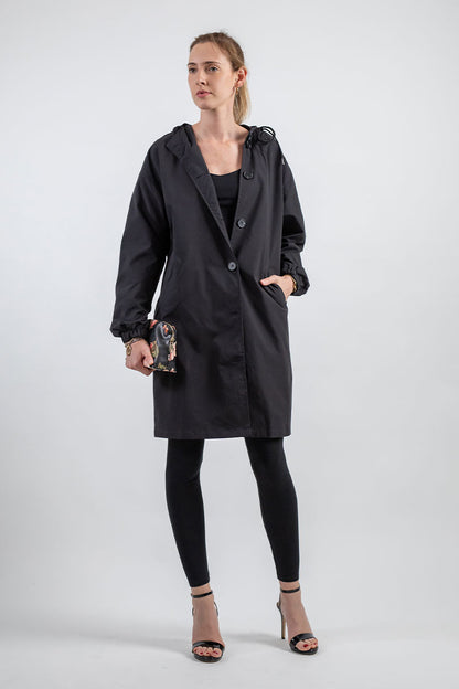 Waterdichte Regenjas voor Dames met Capuchon