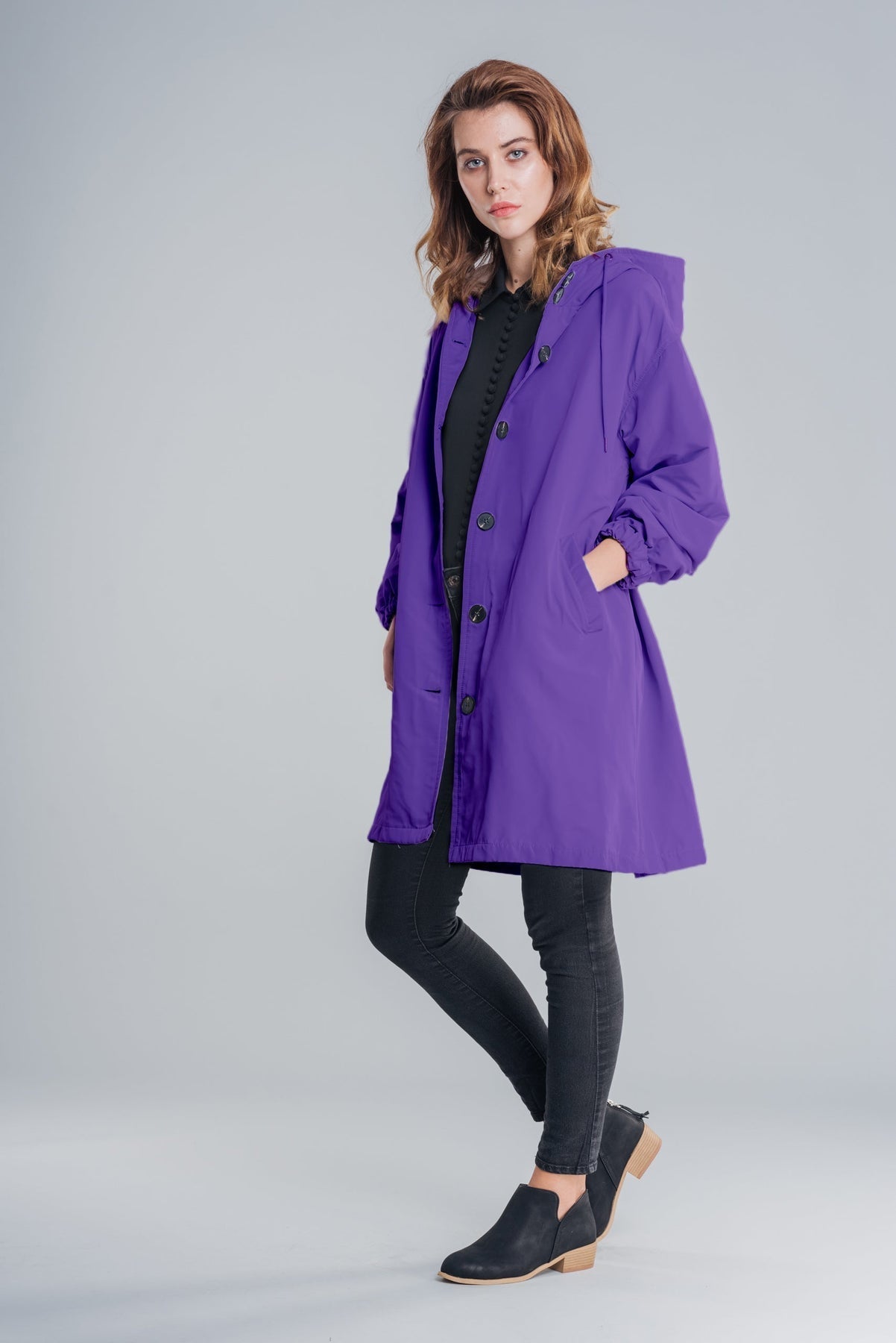 Waterdichte Regenjas voor Dames met Capuchon