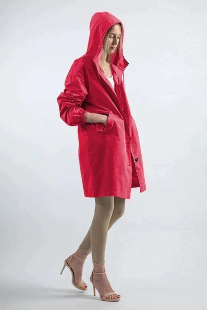 Waterdichte Regenjas voor Dames met Capuchon