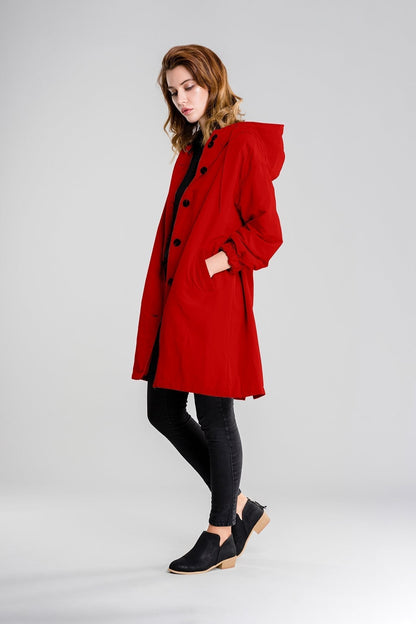 Waterdichte Regenjas voor Dames met Capuchon