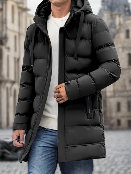 Heren Winterjas Warm met Capuchon en Grote Taszakken