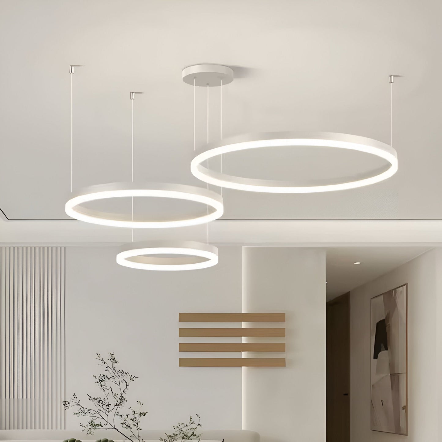 Moderne Led Ring Hanglamp Met Meerdere Lichtcirkels En Dimbare Verlichting