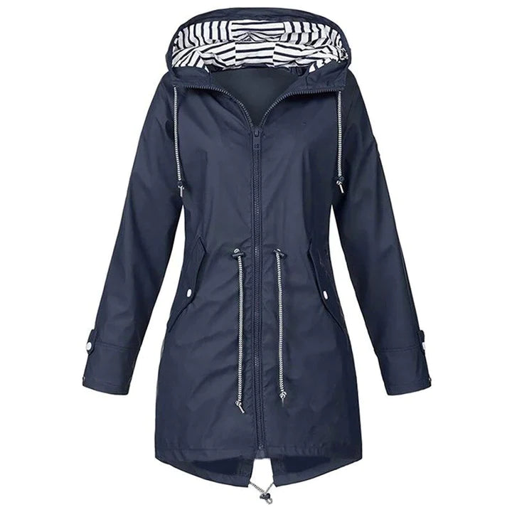 Regenjas Dames Waterdicht met Capuchon Outdoor Stijlvol