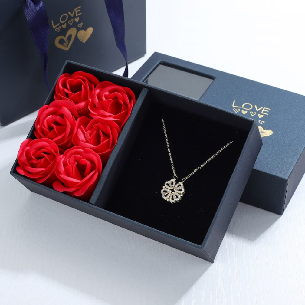 Geluksketting Hartvormig Zilver met Liefdessymbool