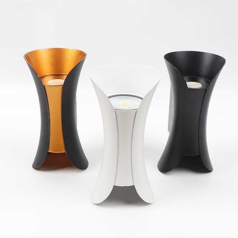Wandlamp Buiten Metaal Zwart Wit LED Modern Design Tuin Terras Ingang Gevel Sfeervol
