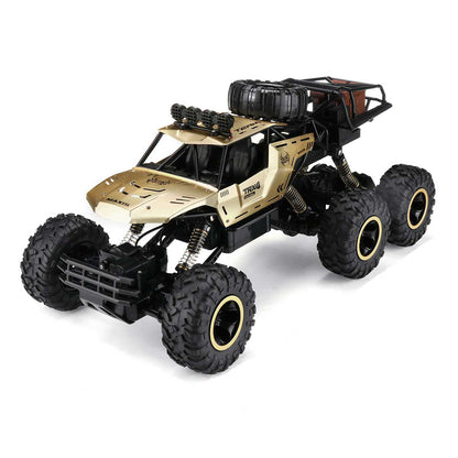RC Monster Truck 6-Wiels Offroad met 2.4 GHz Afstandsbediening – Snelheid tot 52 km/u – Inclusief 2 Accu's voor Kinderen en RC-Fans