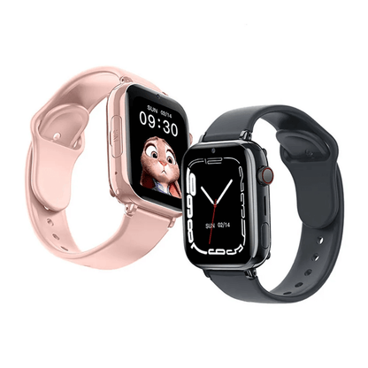 Slimme Kinderhorloge met 4G Videobellen en GPS-Tracking Roze Zwart Wit