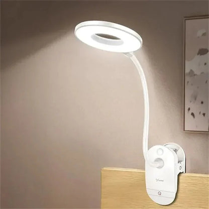 Leeslamp Clip LED Dimbaar USB Oplaadbaar Flexibel Zwanenhals Bed Bureau Reizen