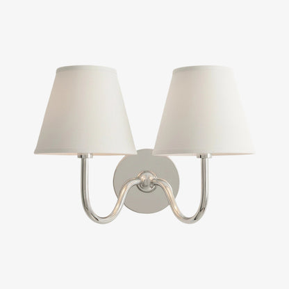 Wandlamp met Geplisseerde Stoffen Kap – Klassieke Verlichting voor Slaapkamer en Woonkamer