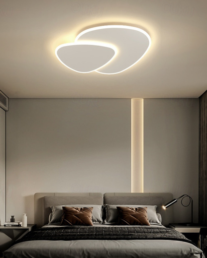 Plafondlamp Asymmetrisch Ontwerp LED Verlichting Warm Licht Modern Interieur Woonkamer Slaapkamer Eetkamer Minimalistische Designlamp
