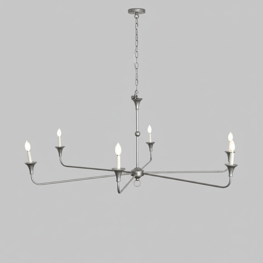 Kaarslamp Kroonluchter Messing Metaal Goud Zwart Wit Nikkel Woonkamer Eetkamer 5 6 Armen Hanglamp Vintage Kaarsenkroonluchter
