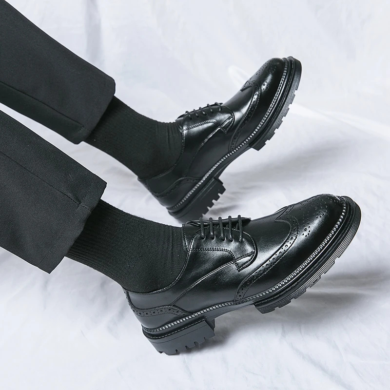 Heren Oxford Schoenen Vintage Stijl Comfortabel met Veters