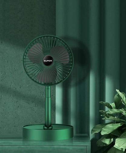 Opvouwbare Tafelventilator USB-Oplaadbaar met Vijf Standen – Compact en Stil