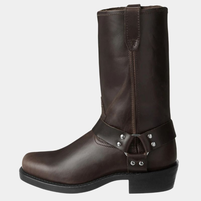 Bruine Leren Cowboy Laarzen Vintage Look