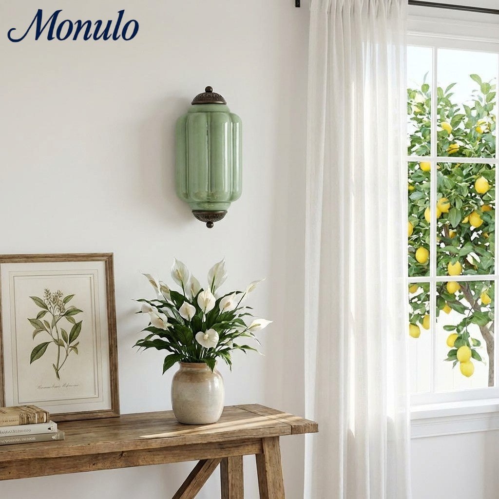 Eloise Vintage Scalloped Milk Glass Wall Sconce - Modern Accent Lighting for Bathroom and Bedroom