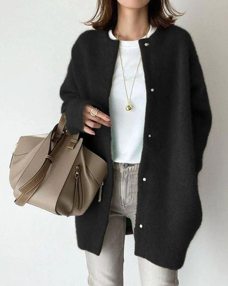Gebreide Cardigan Zachte Casual Stijl