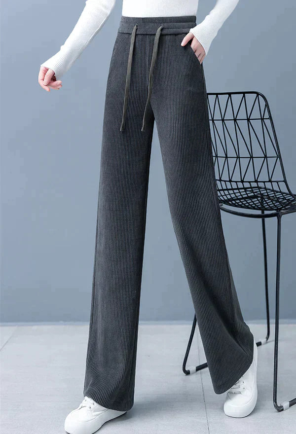 Elastische Broek met Luxe Stof en Comfortabele Pasvorm