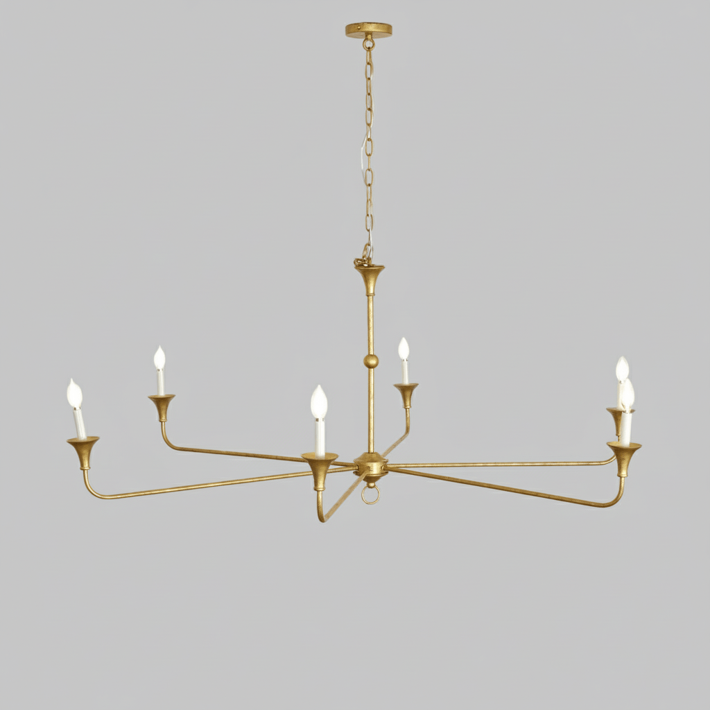 Kaarslamp Kroonluchter Messing Metaal Goud Zwart Wit Nikkel Woonkamer Eetkamer 5 6 Armen Hanglamp Vintage Kaarsenkroonluchter