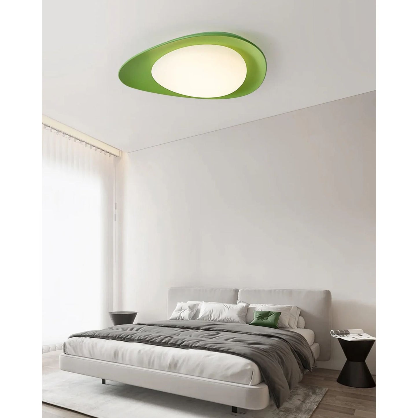 LED Plafondlamp Bladvorm Resin Groen Woonkamer Slaapkamer Eetkamer Organische Plafondlamp Scandinavisch Interieur
