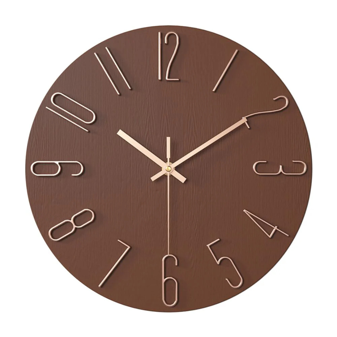 Wandklok Modern Stil Quartz 30cm Kunststof Woonkamer Minimalistisch