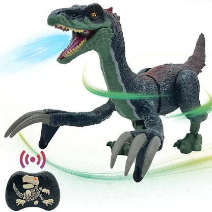 Bestuurbare Prehistorische Speeldino met Mistfunctie – Bewegende Robot Dino voor Kinderen – Oplaadbaar met Afstandsbediening – Dinosaurus Speelgoed met Geluid en Lichteffecten
