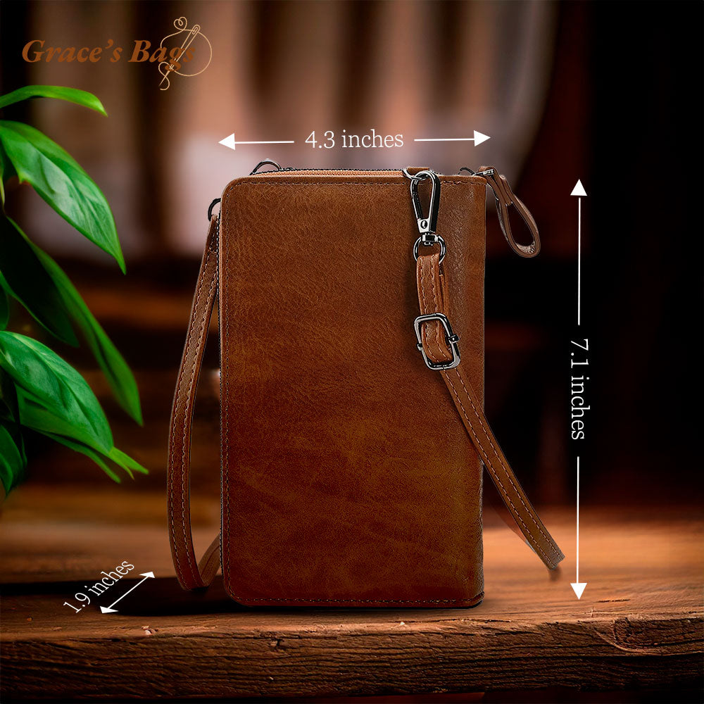 Compacte Leren Schoudertas Dames Crossbody Minimalistische Handtas Verstelbare Draagband Dagelijks Gebruik