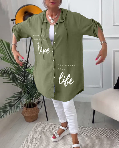 Olivia | Zachte Sweatshirt Met Capuchon Love Life