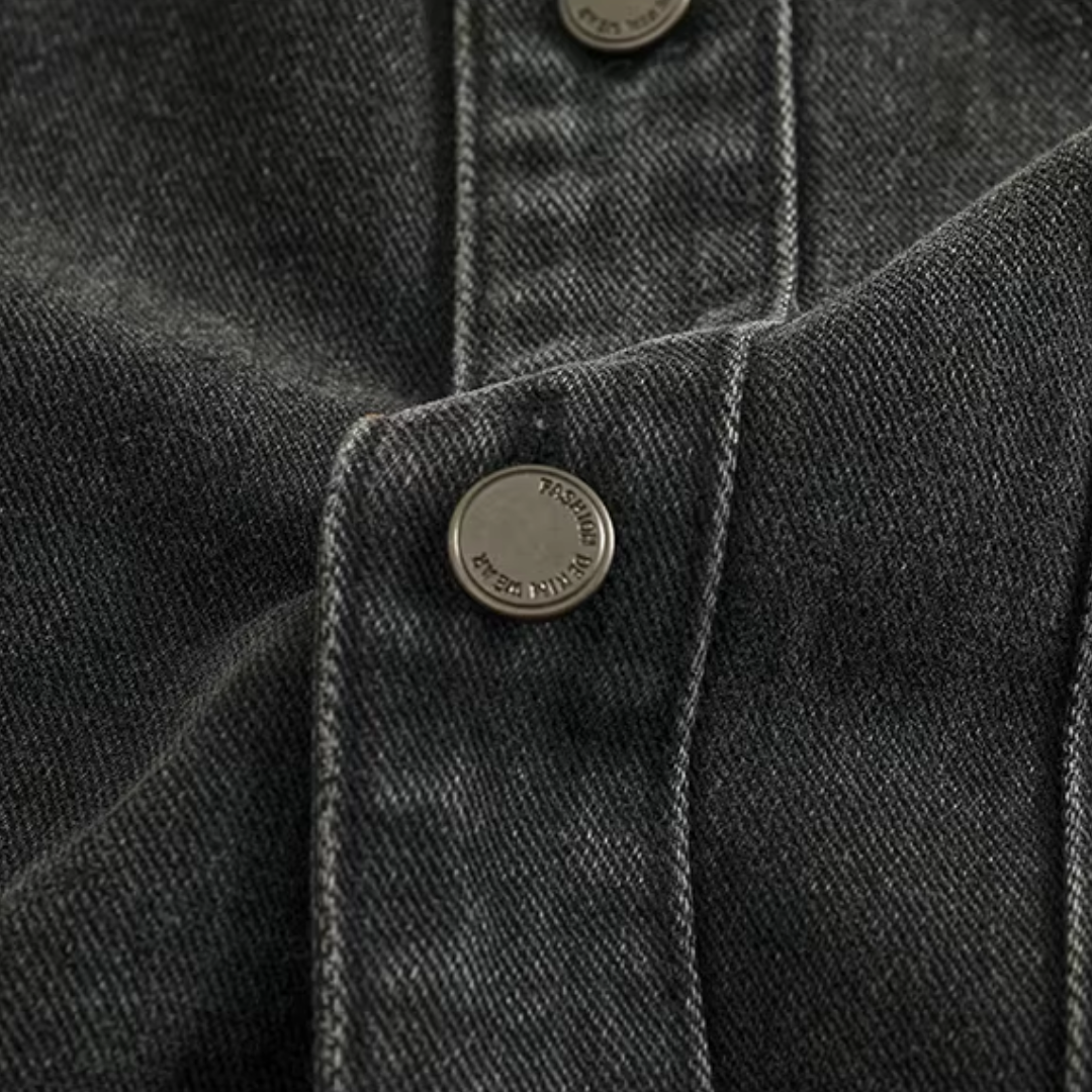 Denim Overhemd Western Stijl voor Mannen