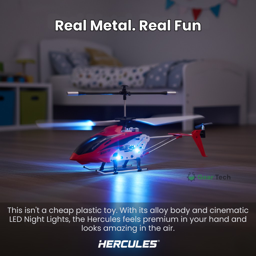 Bestuurbare RC Helikopter 3.5 Kanalen Infrarood met Gyroscoop Binnen Crimson Rood