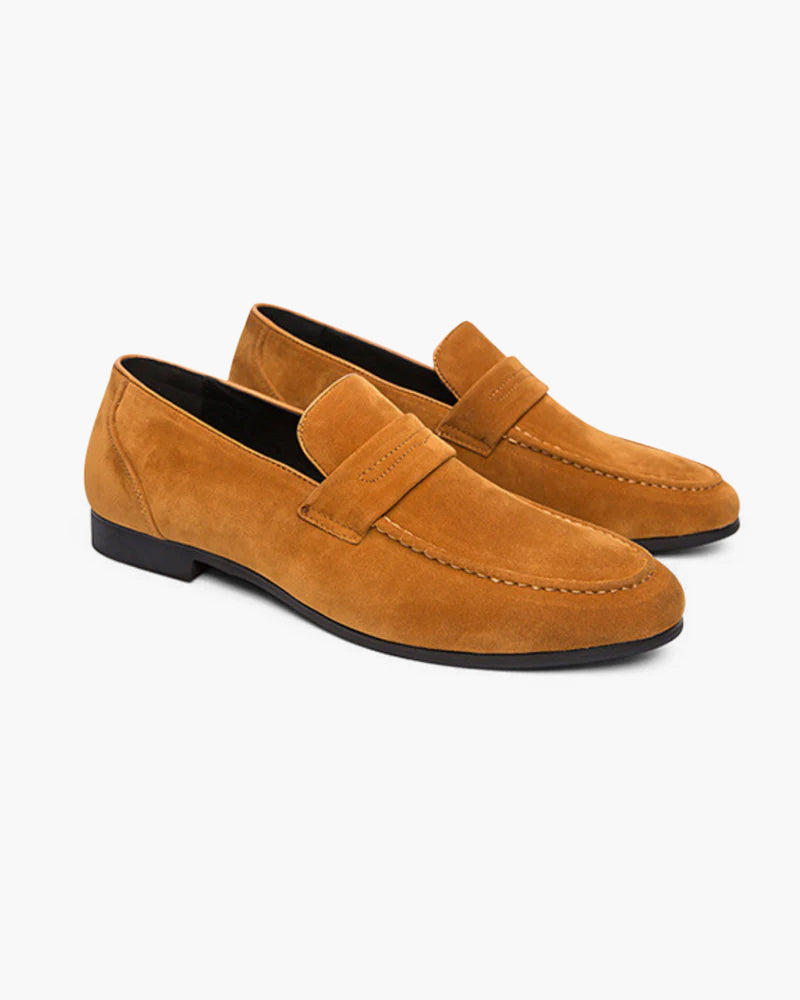Bruine Suède Loafer Schoenen voor Mannen Casual