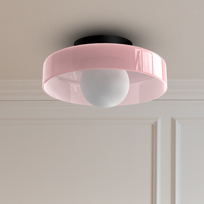 Mulon Plafondlamp en Wandlamp Glas G9 Amber Woonkamer Slaapkamer Design Verlichting Modern Rond