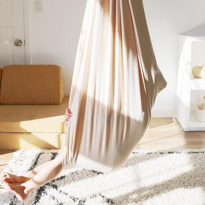 Kinderhangmat van Biologisch Katoen 100% – Therapeutisch Schommelcocon voor Ontwikkeling & Rust