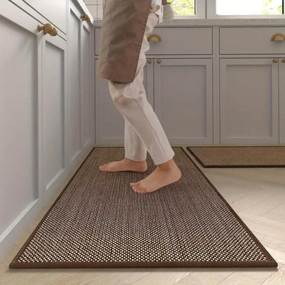 Keukenmat set 2 stuks 45x120 45x70 antislip ergonomisch beige keuken loper comfort mat keuken vloer anti slip sta mat