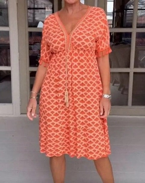 Kleurrijke Elegante Jurk Giana