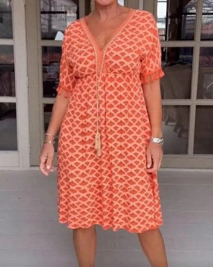 Kleurrijke Elegante Jurk Giana