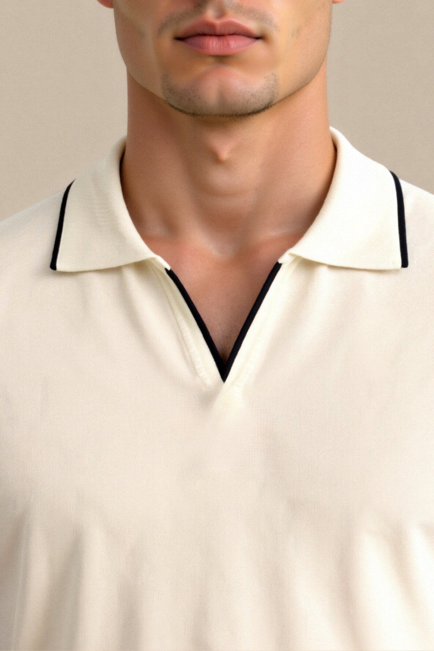 Heren Poloshirt Modern met Contrasterende Kleuren